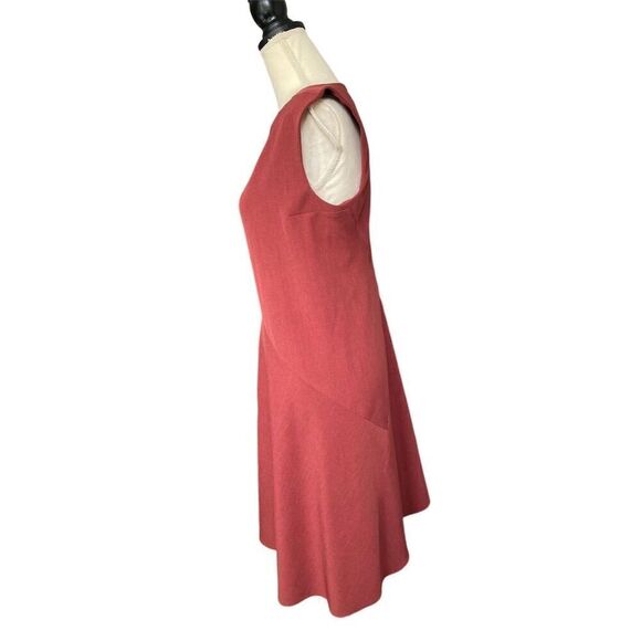 M.M. Lafleur Women's Size 10 Rust the Pauline Dress Midi Length Sleeveless - Picture 5 of 10
